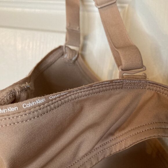 Calvin Klein Women's Perfectly Fit Modern T-Shirt Underwire Bra - Beige - 34C - Picture 7 of 9